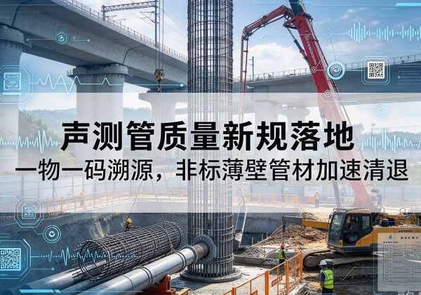 坪山声测管质量新规落地，一物一码溯源，非标薄壁管材加速清退